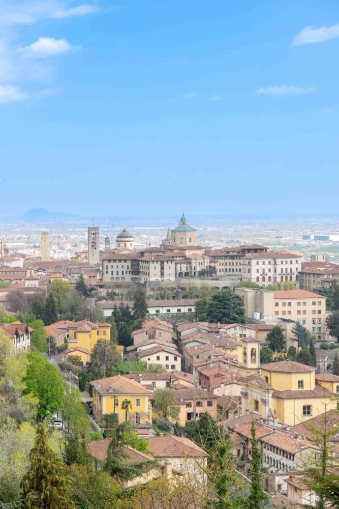 uitzicht over Bergamo